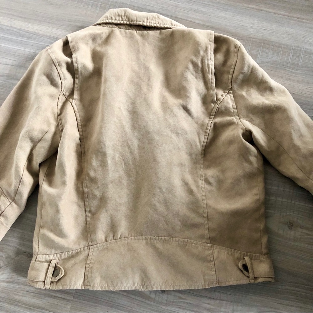 Takara Faux Suede Asymmetrical Zip Moto Jacket - Picture 9 of 10